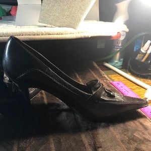 Nine West Brown Leather Pumps
